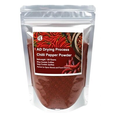 Organic mild red chili powder z 0-100 SHU Heat Level i 100 gramów wagi netto do kuchni chińskiej