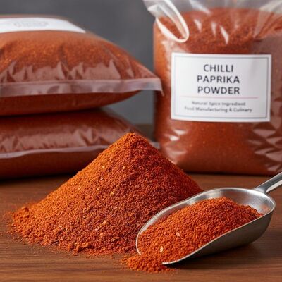 Glutenfree dry paprika  chilli paprika powder natural finely milled spice perfect for enhancing flavor and color in food products