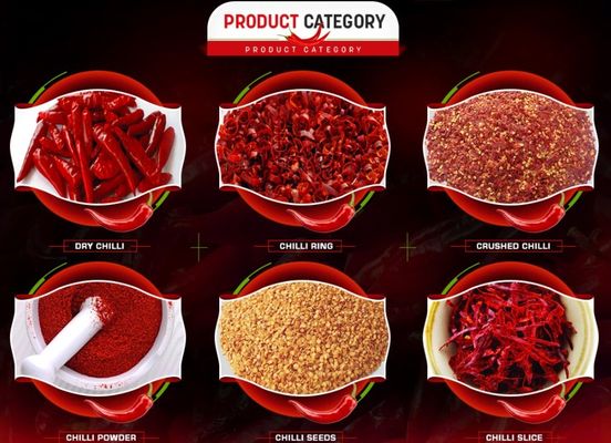 2% Maksymalny współczynnik złamania Wysuszone na powietrzu czerwone chilli z pobranymi próbkami i przewozem