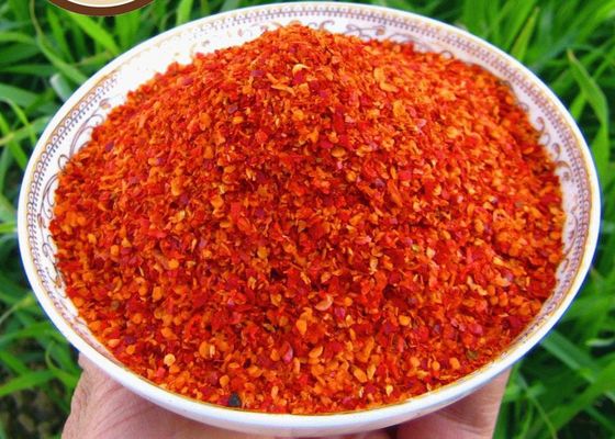 Chaotian Crushed Chilli Peppers 16 Mesh Sterilised Red Crushed Chilli