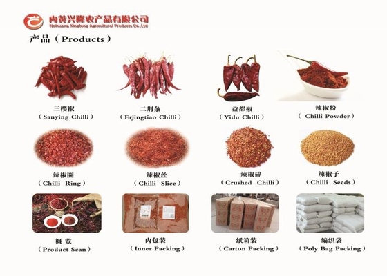 Ekologiczna papryka Yidu Chili Beijinghong Jinta Chilli FDA HACCP KOSHER CERTYFIKATY BRC