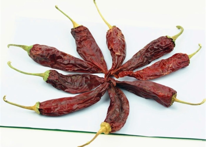 Capsicum yidu chili suszone powietrzem z / bez łodygi 8000 SHU 10-15 cm klasa A