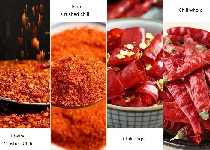 Autentyczne suszone gorące papryki chile Tianjin o niskiej zanieczyszczeniu, pakowane w torebki o wadze 10 kg lub 25 kg.